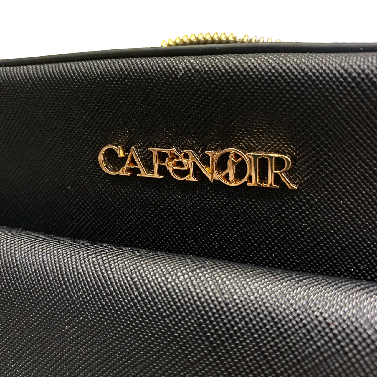 CafèNoir Borsa cartella in saffiano con pattina e maxi charm peltro C3MA0704 N001 nero