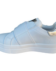 Cafè Noir girl's shoe with elastic band and velcro C-2422w white