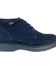 CallagHan scarpa polacchino da uomo in Scotchgard 3M Ante 12302 blu