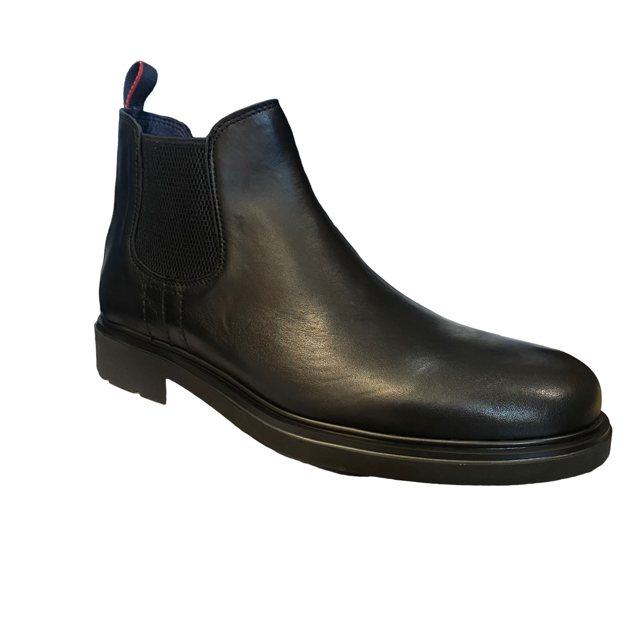 CallagHan stivaletto in pelle con elastico da uomo Sutter 52806 nero