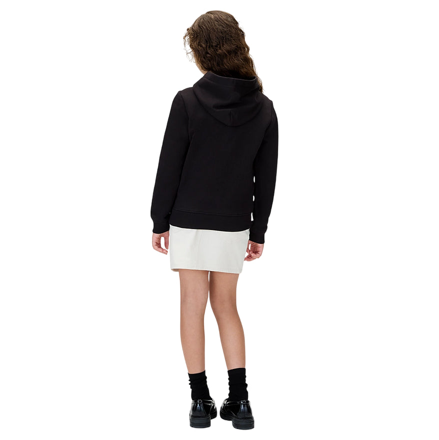Calvin Klein Felpa con Cappuccio Unisex Junior IU0IU00712BEH Nera - vista posteriore