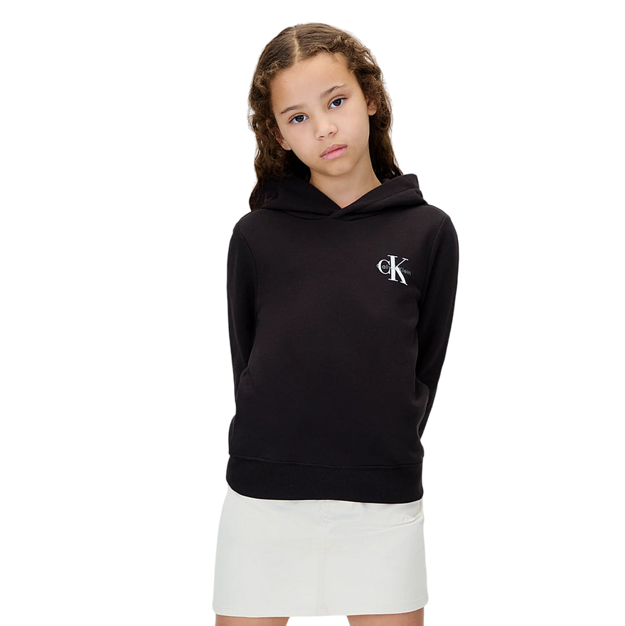 Calvin Klein Felpa con Cappuccio Unisex Junior IU0IU00712BEH Nera - vista principale