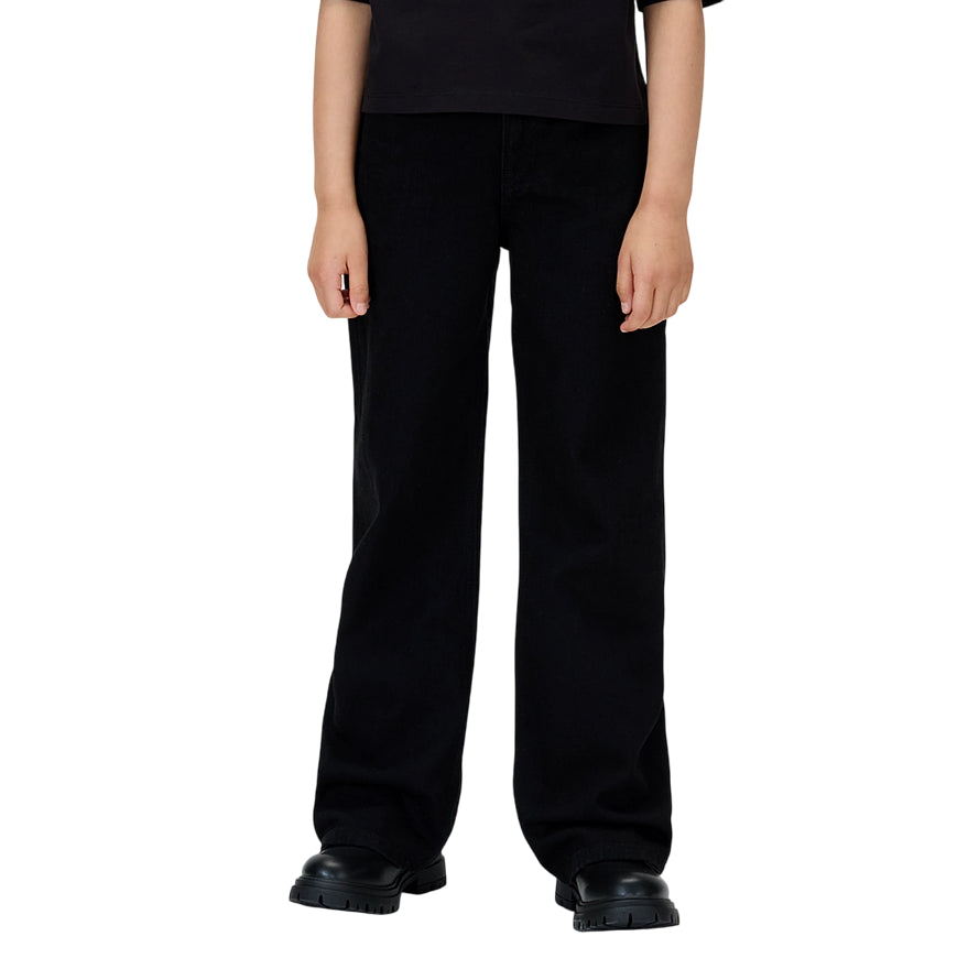 Calvin Klein Jeans High Rise Wide Leg IG0IG029981BY Blu per Bambina - Jeans a Vita Alta con Gamba Larga - vista principale