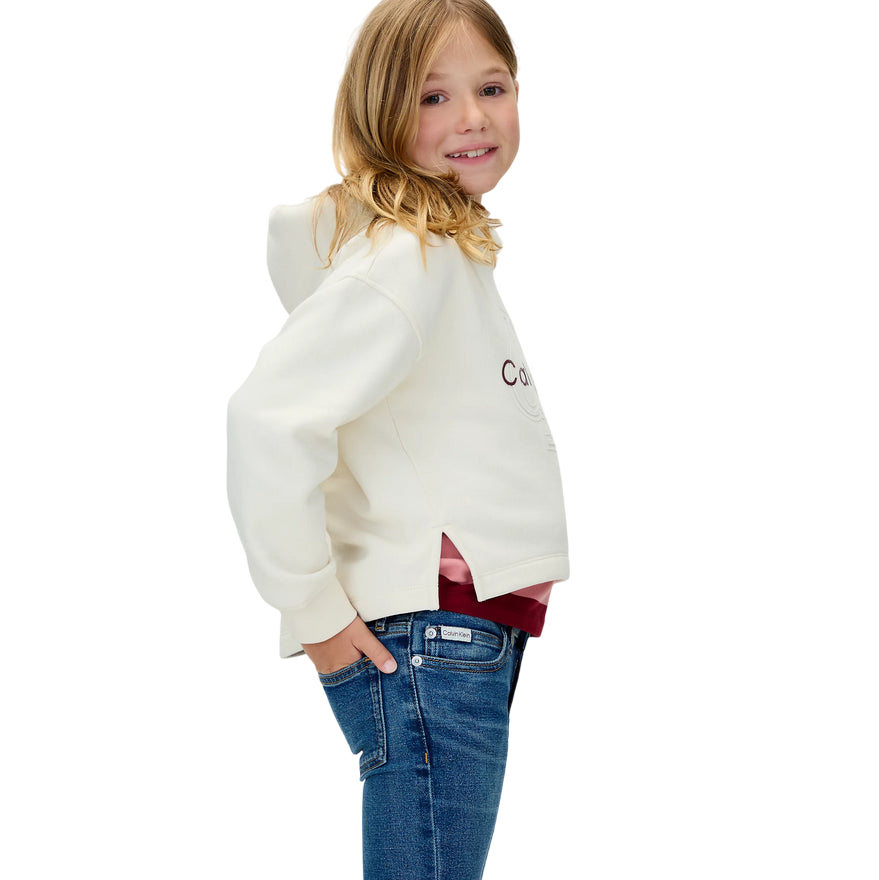 Calvin Klein Jeans Mid Rise Flared per Ragazza - Stile Flared a Vita Media - dettaglio tasche