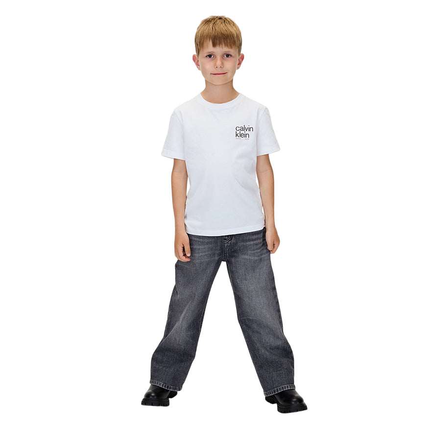 Calvin Klein Jeans Pantaloni Skater iIB0IB025501BY Grigio Junior - vista frontale