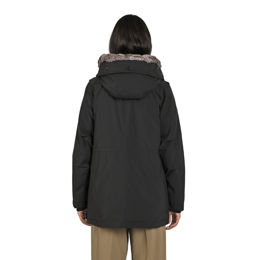Canadian parka da donna con ecopelliccia Lanigan Tech CN.G224064W/BLA nero
