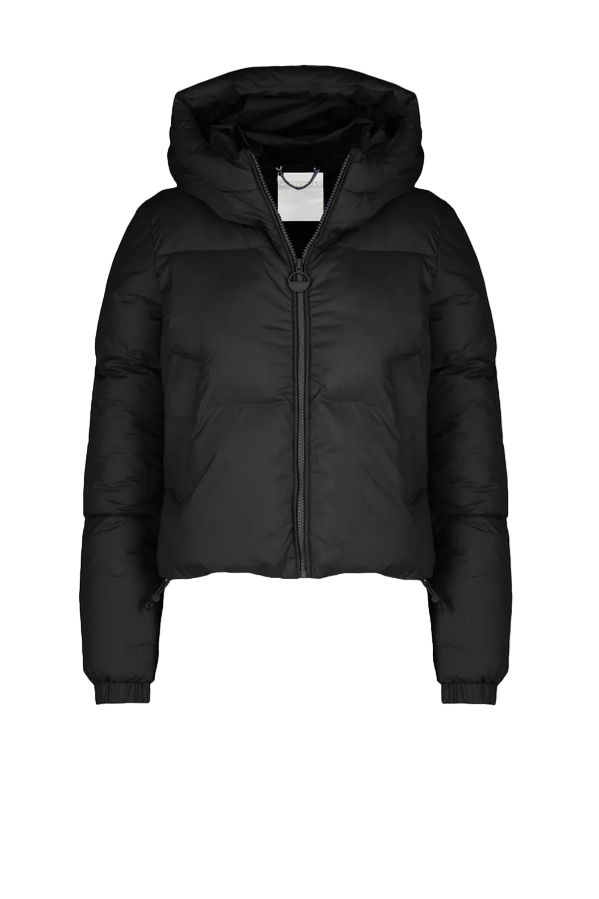Censured women&#39;s short hooded jacket JW C008 T NSM3 90 black