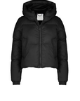 Censured women's short hooded jacket JW C008 T NSM3 90 black
