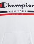 Champion Felpa con cappuccio da ragazzi 306837 WW001 bianco