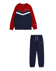 Champion Tracksuit with crewneck sweatshirt for boys Lagacy 306593 RS053 red-black