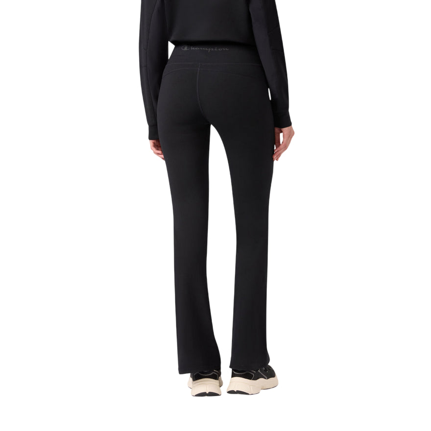 Champion Leggings Flare da donna 118359_KK001 nero - posteriore