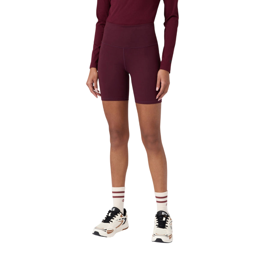 Champion Pantaloncini Donna Biker Bordeaux 118356_RS522 - frontale