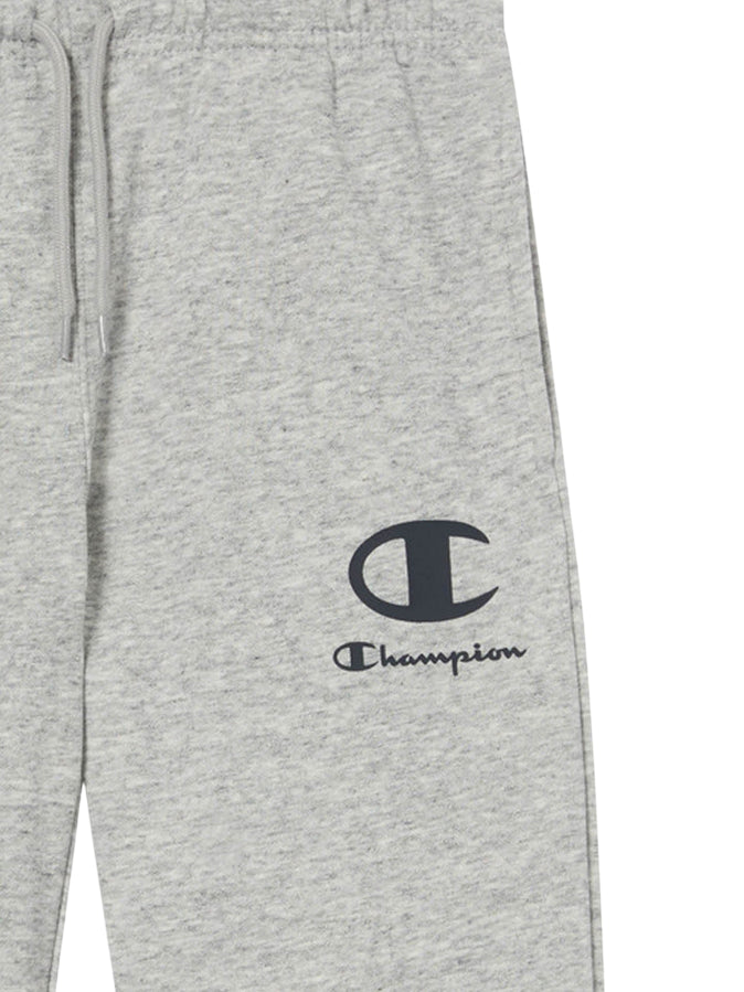Pantalone Champion junior 307392 EM021 vista posteriore con design sportivo e vestibilità junior grigio