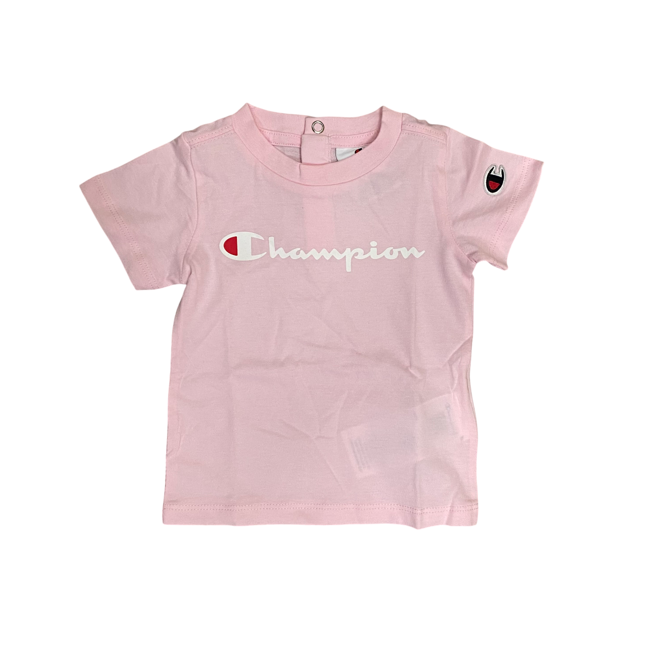 Champion completino da bambina maglietta e pantaloncino 307055 PS195 rosa-blu