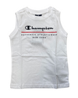 Champion boy's cotton suit with sleeveless t-shirt and black and white shorts