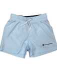 Champion completo da ragazzo maglietta manica corta e pantaloncino Boxer mare 306793 WW001 bianco-celeste