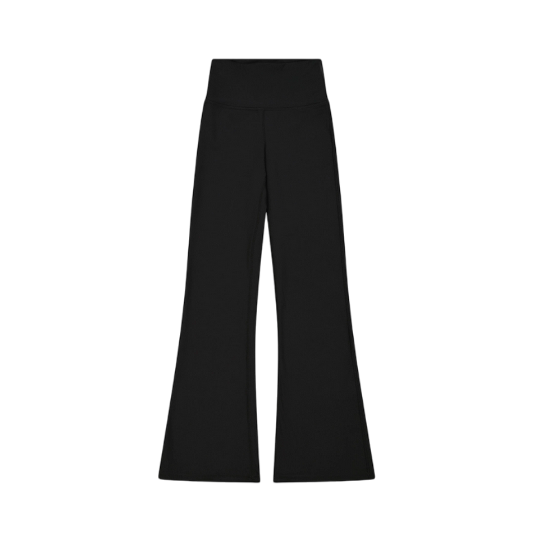 Champion pantalone sportivo da donna con vita alta e gamba a zampa Flare Leggings M59452 X001 nero