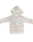 Champion girl's tracksuit with hood and tight-fitting trousers 404974 WL001 white-pink