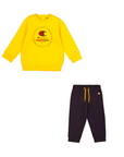 Champion tuta da bambino con felpa girocollo 306847 YS079 giallo-blu