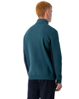 Champion men's sweatshirt cotton tracksuit 219393 DEL/NNY green-blue