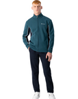 Champion men's sweatshirt cotton tracksuit 219393 DEL/NNY green-blue