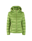 Yes Zee piumino da donna trapuntato con cappuccio J007 M800 0900 verde