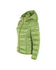 Yes Zee women's quilted down jacket with hood J007 M800 0900 green