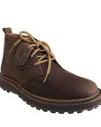 Clarks stivaletto Polacchino da uomo in pelle Solsbury DB 179717 marrone scuro