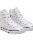 Converse high-top girl's sneakers shoe with lace Ctas HI 669816C white-multi-white