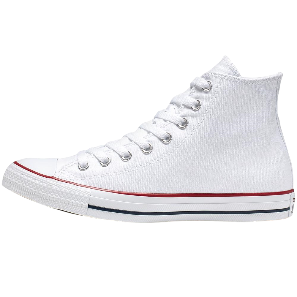 Sneakers Converse All Star Chuck Taylor Classic M7650C bianche alte in tela canvas con design iconico, vista esterna