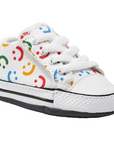 Converse scarpa da culla Chuck Taylor All Star Cribster Easy-On A06353C bianco-fantasia