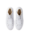Converse women's high-top sneakers in leather with Chuck Taylor Star Move A04295C white wedge