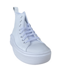 Converse women's high-top sneakers in leather with Chuck Taylor Star Move A05535C white wedge