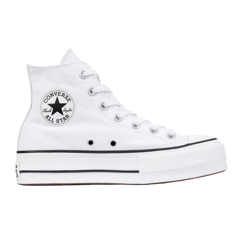 Converse scarpa sneakers da donna con zeppa Chuck Taylor All Star LIFT 560846C bianco