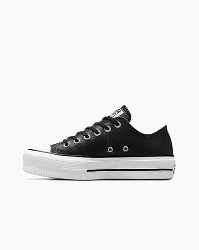 Converse women&#39;s sneakers shoe with leather wedge Chuck Taylor All Star 561681C black