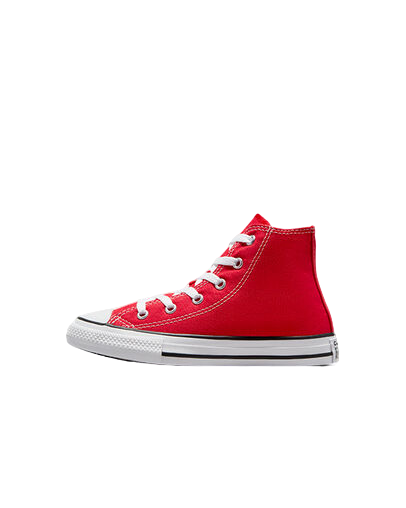Converse scarpa sneakers da ragazzi in tela Chuck Taylor All Star HI 3J232C rosso