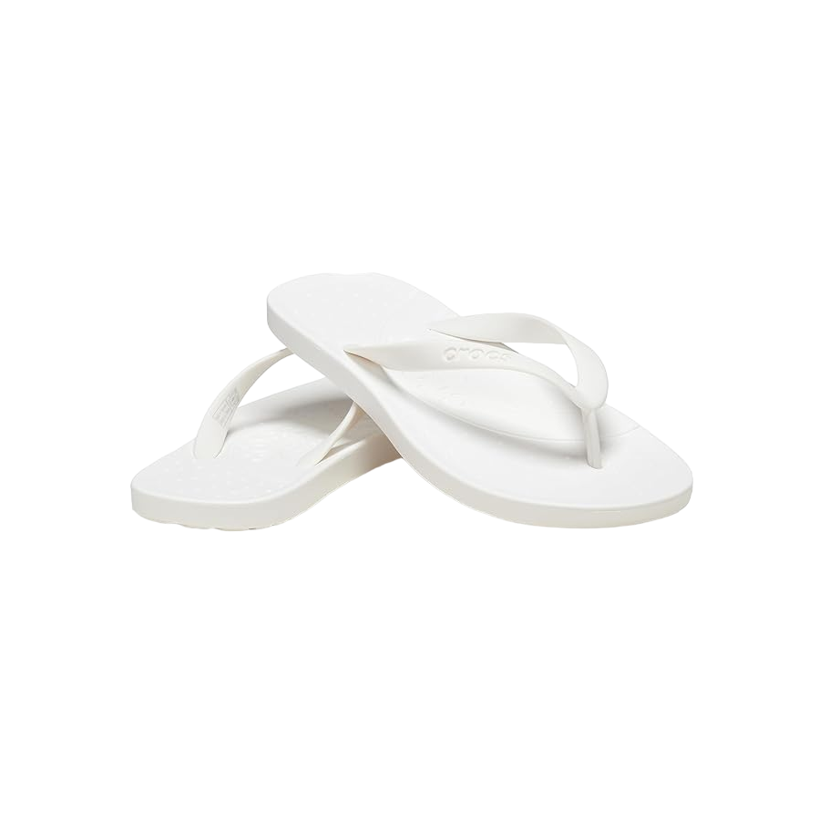 Dettaglio fascia ergonomica infradito Crocs Flip bianco per adulti