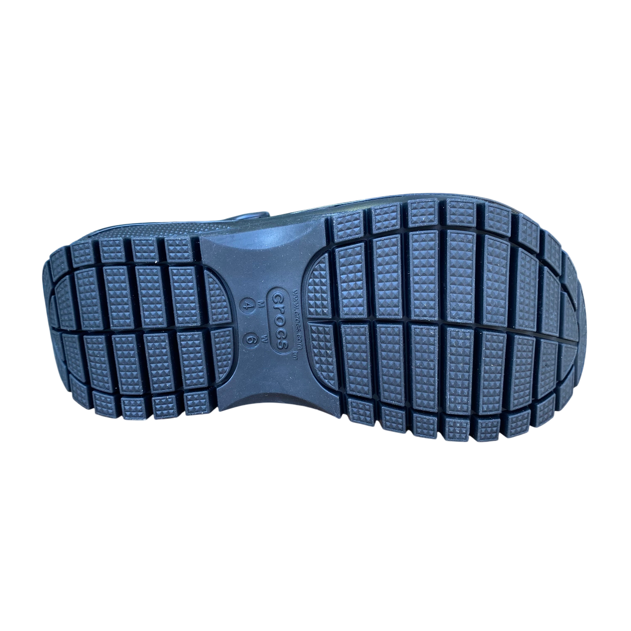 Crocs sandalo da donna Classic Mega Crush 207989-001 nero