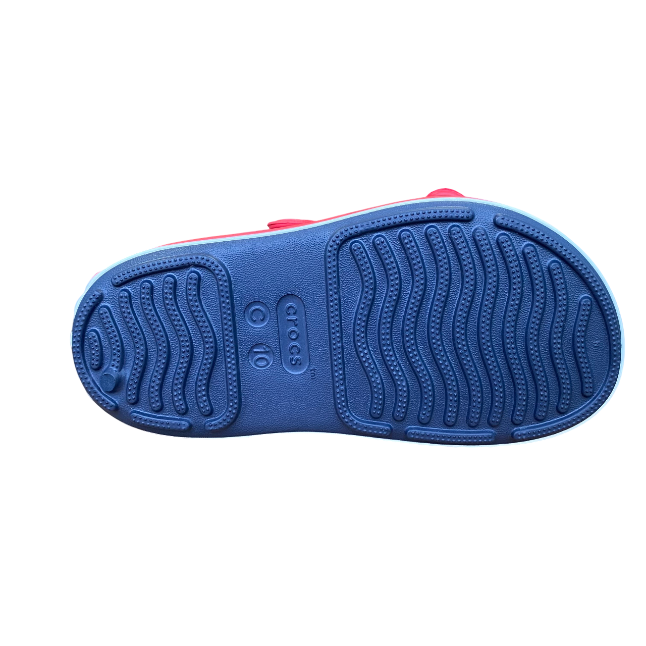 Crocs sandalo da bambino Crocband Cruiser 209423-4OT blu-rosso
