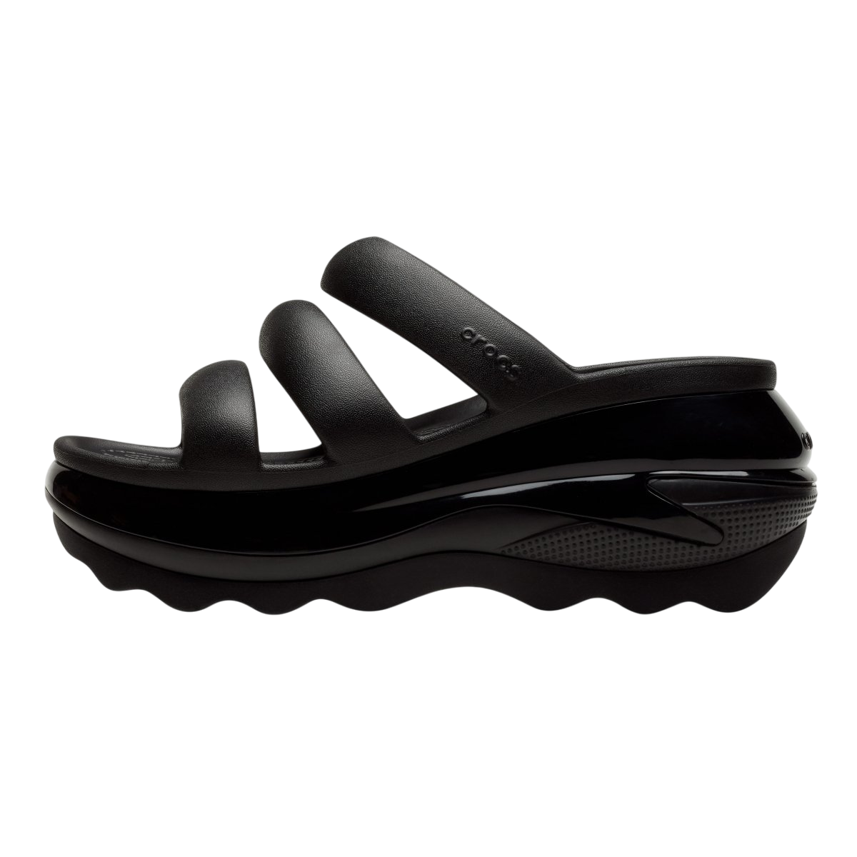 Crocs sandalo da donna Mega Crush Triple Strap 209842-001 nero