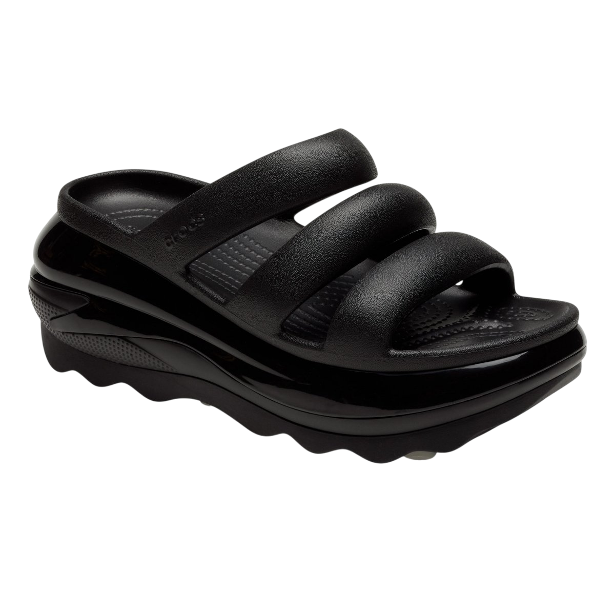Crocs sandalo da donna Mega Crush Triple Strap 209842-001 nero