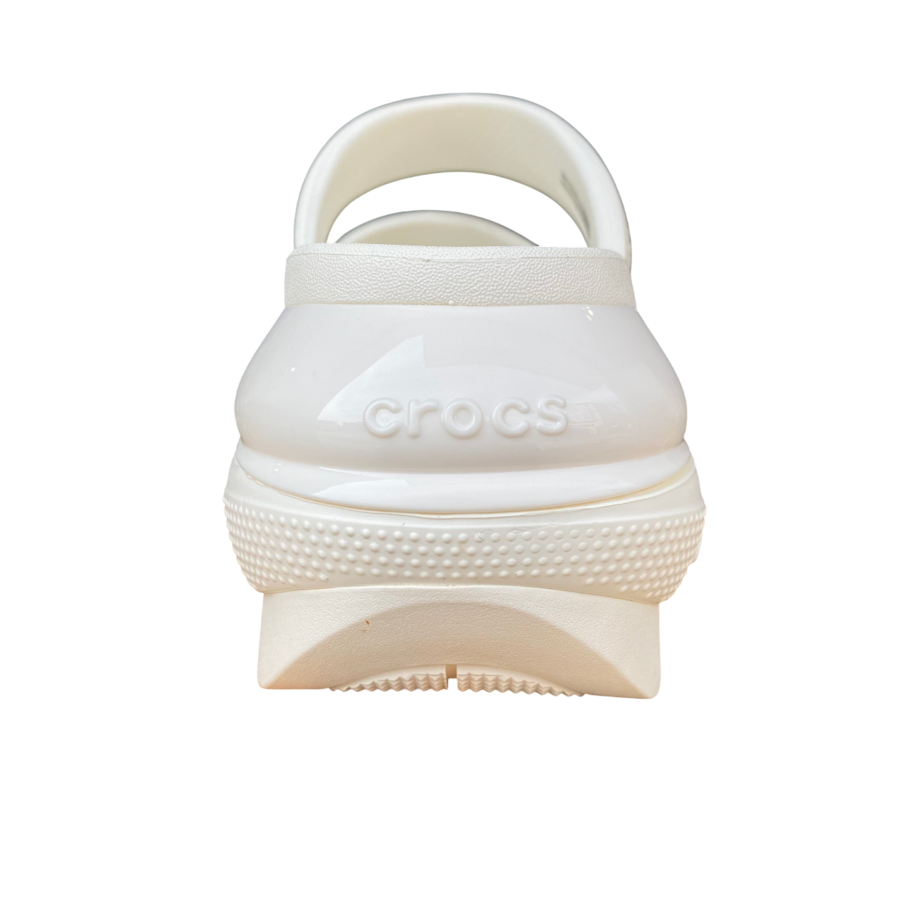 Crocs sandalo da donna Mega Crush Triple Strap 209842-0WV gesso