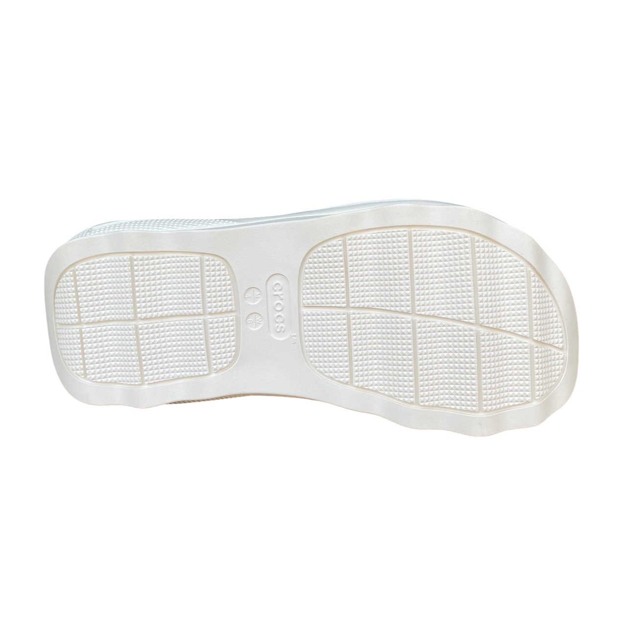 Crocs sandalo da donna Mega Crush Triple Strap 209842-0WV gesso