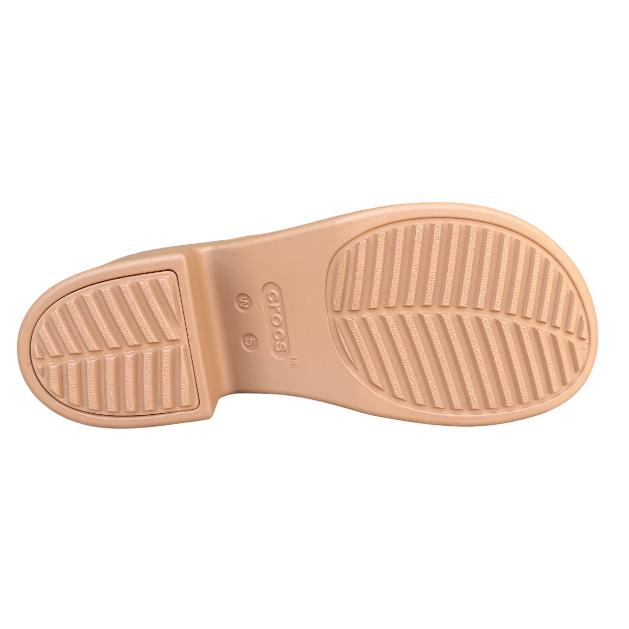 Crocs sandalo da donna con tacco Brooklyn Woven Slide 209979-2EY seppia