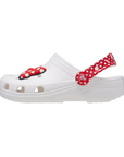 Crocs Disney Minnie Mouse girl's sabot slipper 208710-WHRD white-red