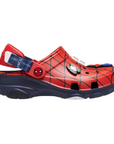 Crocs ciabatta sabot da ragazzi Team Spider Man All-Terrain Clog 208786-410 rosso-blu