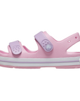Crocs sandalo da bambina Crocband Cruiser 209423-84I rosa-lavanda