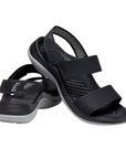 Crocs LiteRide™ 360° women's sandal 206711-02G black-grey 
