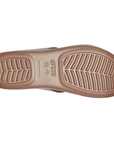 Crocs sandalo da donna Monterey Shimmer Slip 207143-854 bronzo