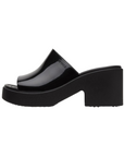 Crocs sandalo da donna con tacco Brooklyn Slide High Shine Heel 209709-001 nero